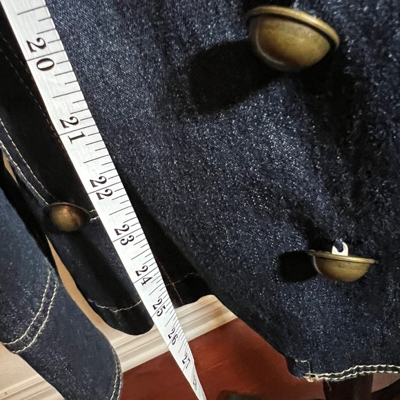 Denim jacket super chic tailored beautiful details size M - Picture 5 of 14